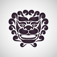 Chinese lion logo