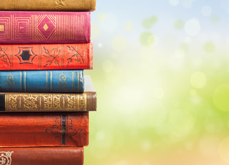 Stack of aged books