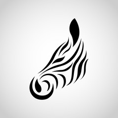 Zebra logo vector