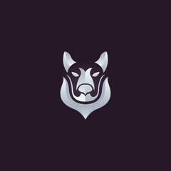 Fototapeta na wymiar Wolf logo vector
