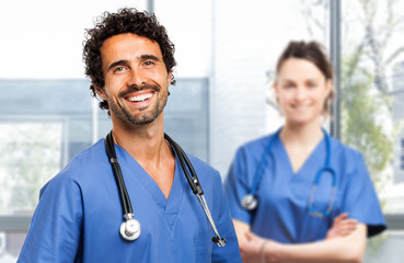 Two nurses portrait