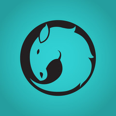 Horse symbol vector