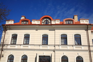 Building in the old town,fragment