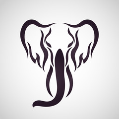 Naklejka premium Elephant logo Vector