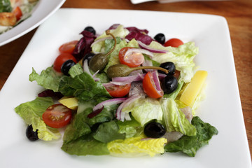 Salad with salted herring
