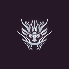 Dragon logo vector design template, dragon icon.