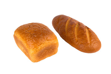 white bread loaf and the loaf