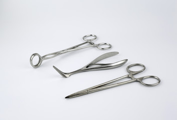 Surgical tool isolated on a white background