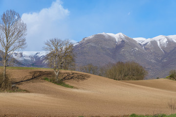 sibillini mounts in italy