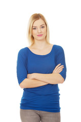 Fototapeta premium Casual woman smiling.