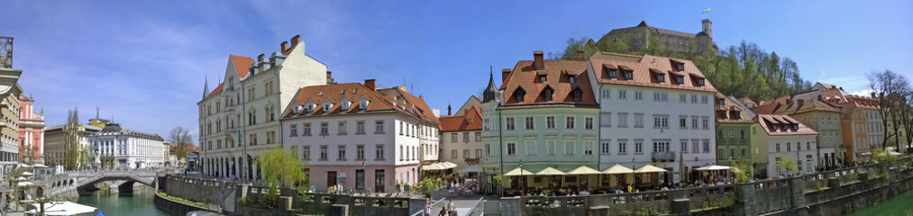 Obraz premium Ljubljana Panorama (Lubiana)