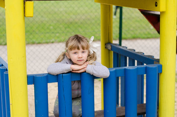 Fototapeta na wymiar child on playground