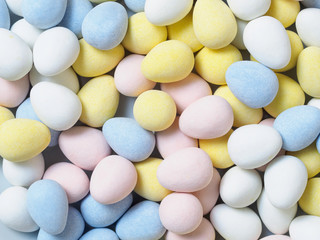 Candy eggs background