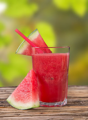 Fresh water melon juice, healthy drink.
