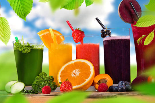 Fresh juice mix fruit