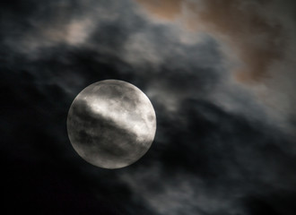 Naklejka na ściany i meble Closeup of full moon