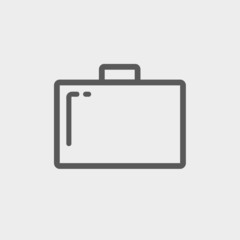 Suitcase thin line icon