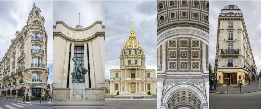 images of Parisian Architecture Collage