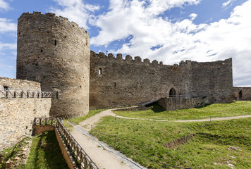Fototapeta na wymiar ancient castle of Ponferrada. Spain, the Bierzo