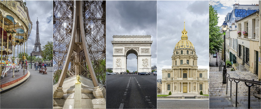 images of Paris Collage