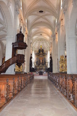 Fototapeta na wymiar The Church of St. Leodegar, Lucerne