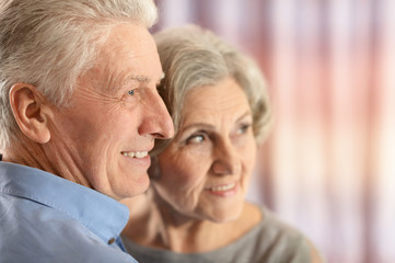  Senior couple at home