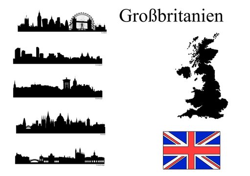 Städte in Großbritanien
