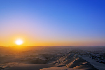 Fototapeta na wymiar Sunset in a Desert
