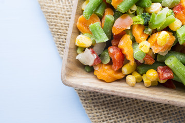 Frozen vegetables.