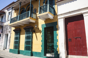 Fachada en Cartagena de Indias