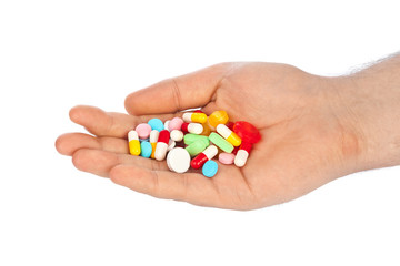 Hand with pills