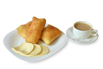 лакумы с сыром и калмыцким чаем