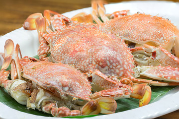 Stream crab at seafood Thai Style