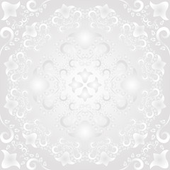 white background with vintage ornaments