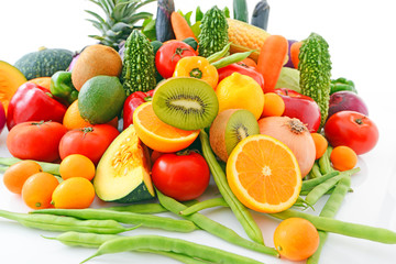 新鮮な野菜と果物