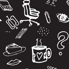 Vector Doodle Seamless Pattern