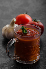 Tomato hot salsa - prepare for pasta