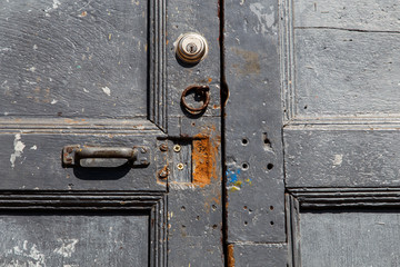 antique wood door detail closeup photography