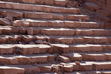 Temple stairs, from Petra, Jordan