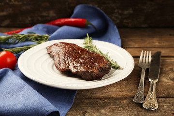 Composition with tasty roasted meat