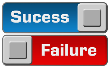 Success Failure Blue Red Switches