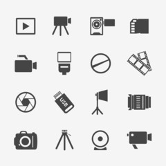 Camera and photo icons
