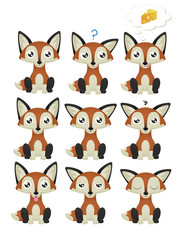 Fox Emoticon Set