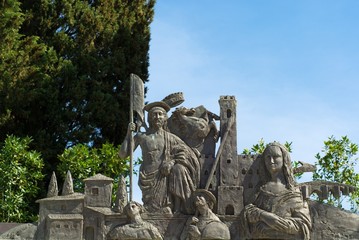 Obraz premium Rappresentazione di Arezzo in bronzo