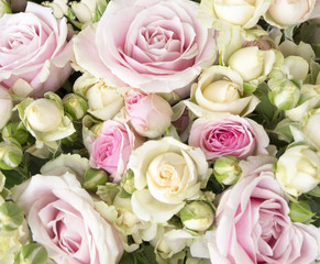 Bouquet of red roses, background