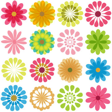 Various flower design