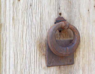 old handle door