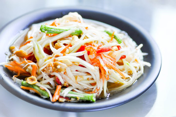 papaya salad,vegetable salad,spicy salad,Thai salad