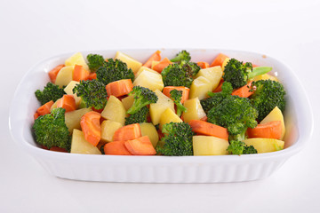 vegetable on dish