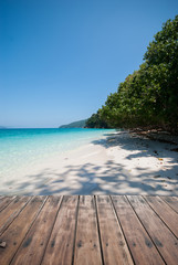 emerald color sea water background